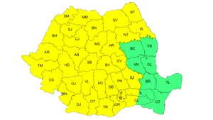România, sub val de căldură. Meteorologii au emis Cod galben de caniculă, joi, pentru aproape toată țara