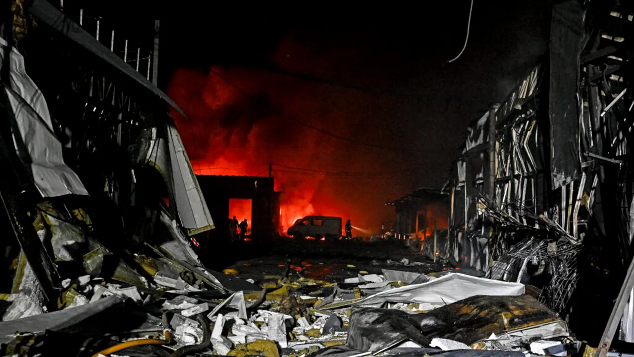 Atacul de duminică, cel mai masiv bombardament rus