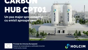 COMUNICAT. Holcim România și CINEA semnează acordul de finanțare pentru Carbon Hub CPT01, avansând captarea carbonului și producția de ciment cu emisii aproape zero în Europa de Est