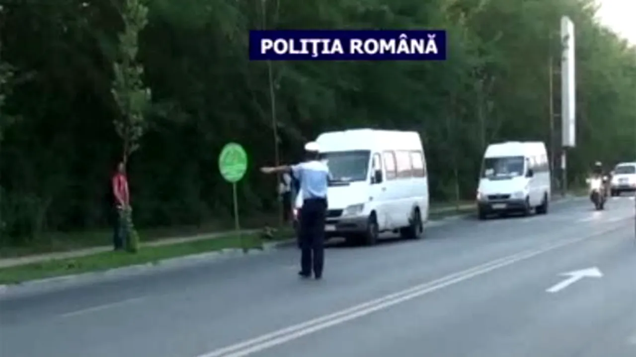 Şofer de maxi-taxi, prins băut la volan în timpul unui control la punctele de ieşire din Capitală - VIDEO