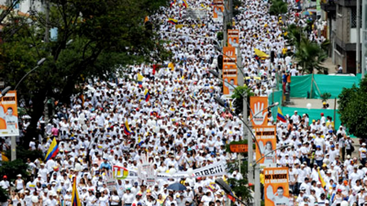 Peste patru milioane de persoane au manifestat în Columbia