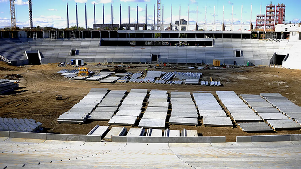Valoarea investiţiilor la Stadionul Naţional în 2010, aproximativ 440 milioane lei