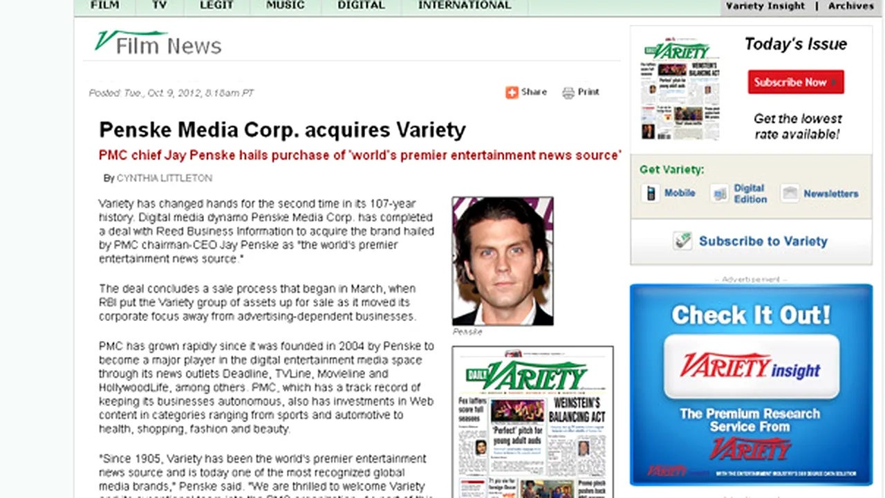 Variety, 