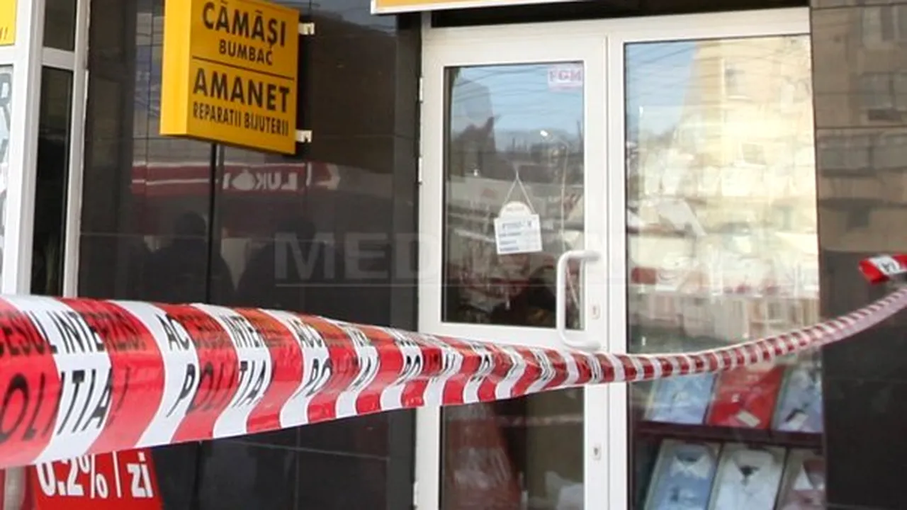 Două persoane au jefuit o casă de amanet din Bucureşti