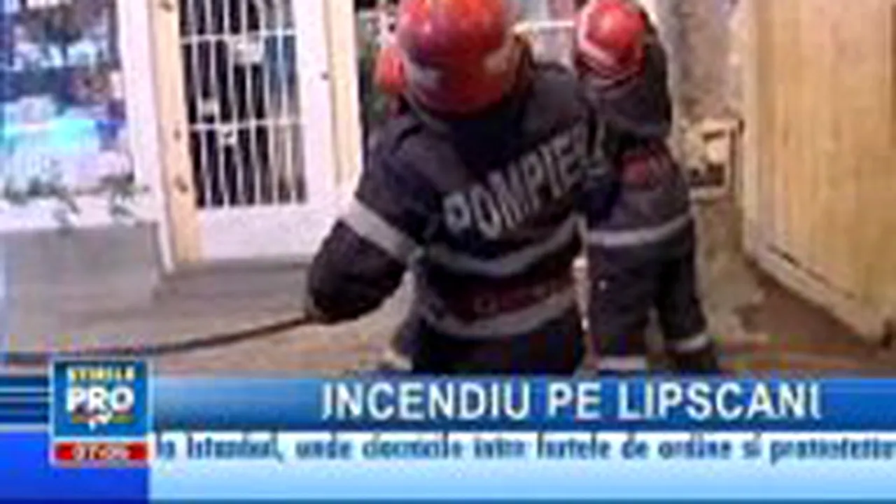 Incendiu în centrul Capitalei, stins după aproximativ patru ore