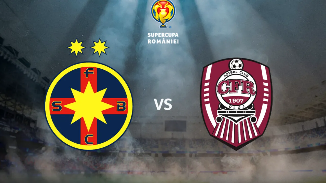 Supercupa României: Biletele pentru meciul FCSB-CFR Cluj, disponibile în ziua meciului și la casieria stadionului Steaua