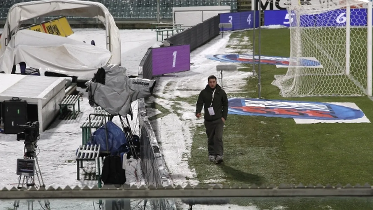Fiorentina - AC Milan, amânat din cauza zăpezii