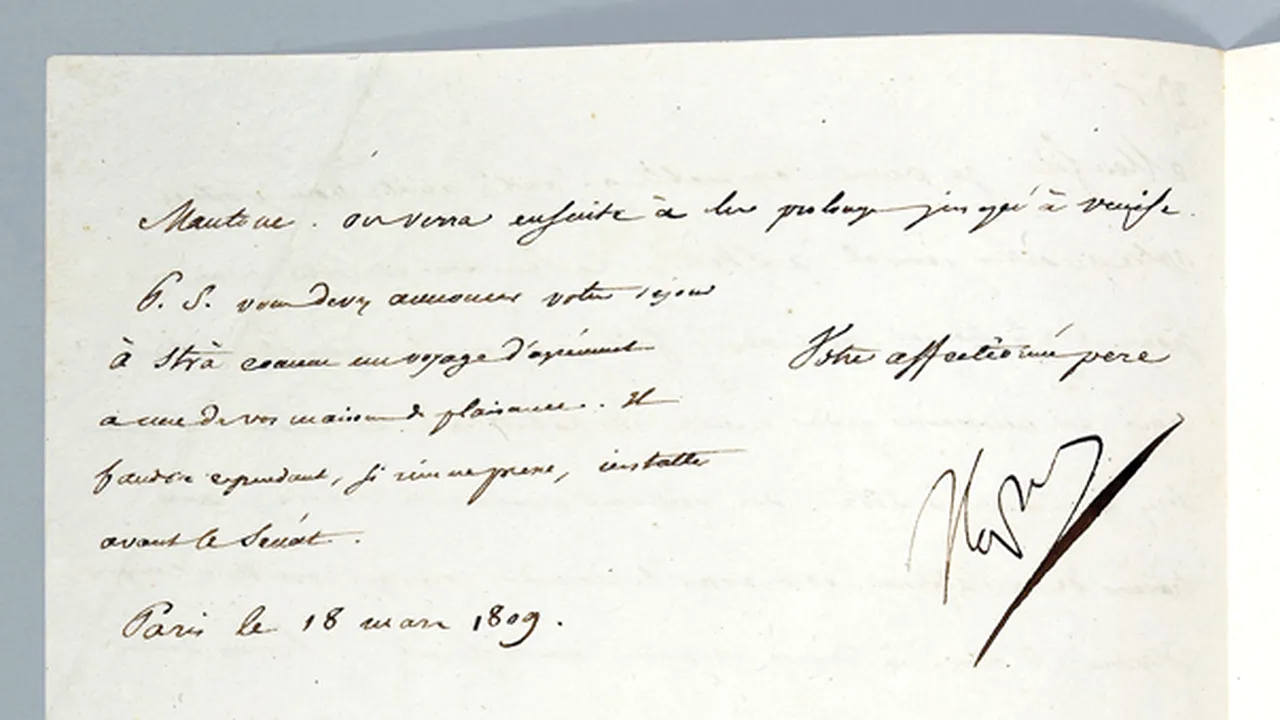 Scrisori ale lui Napoleon şi partituri ale lui Mozart, într-un nou muzeu parizian