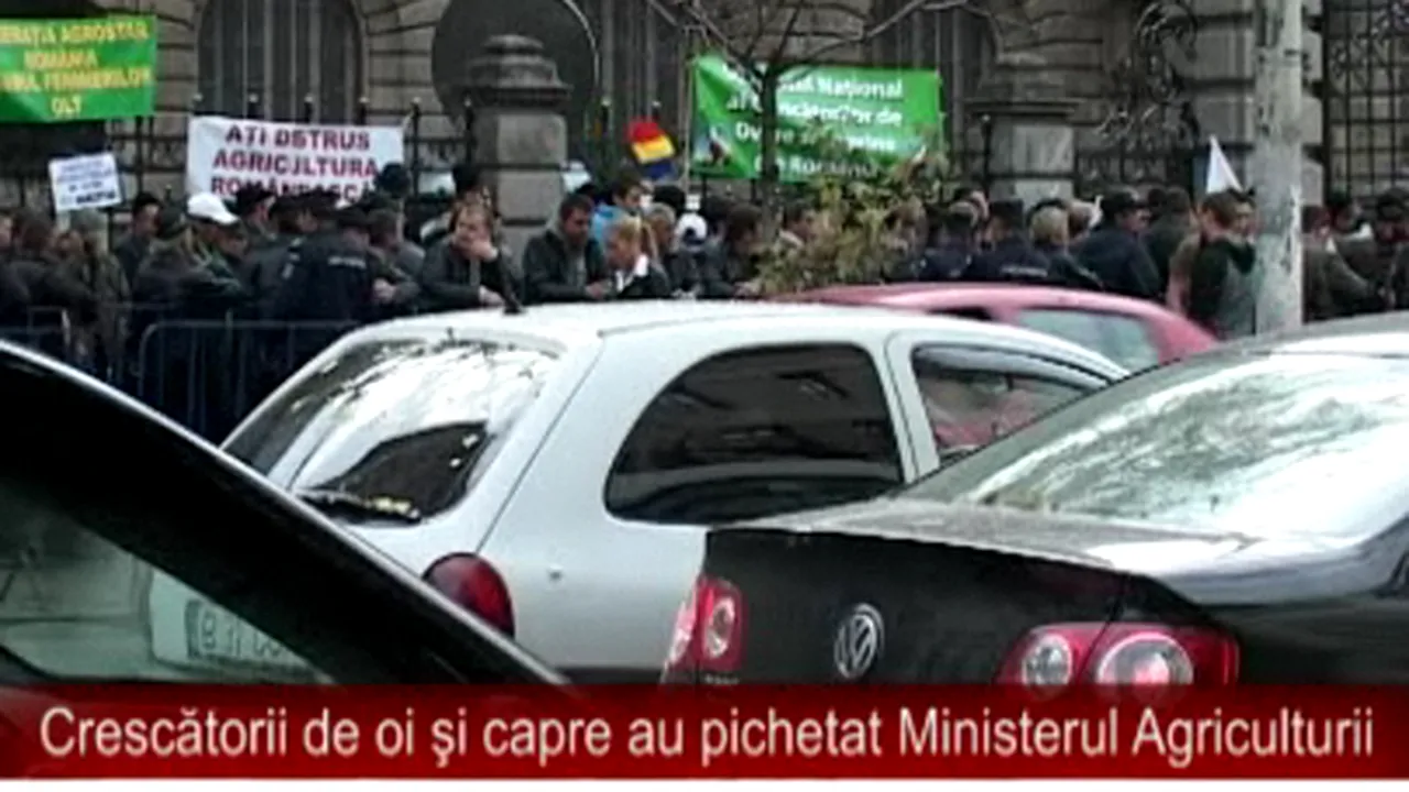 Sute de membri Agrostar pichetează Ministerul Agriculturii