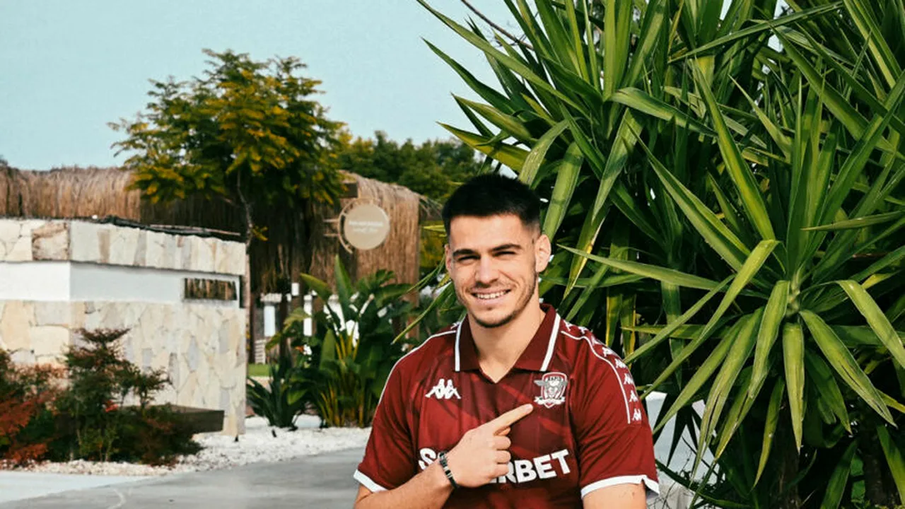Daniel Paraschiv, prezentat oficial de Rapid București. Atacantul a fost împrumutat de la Oviedo