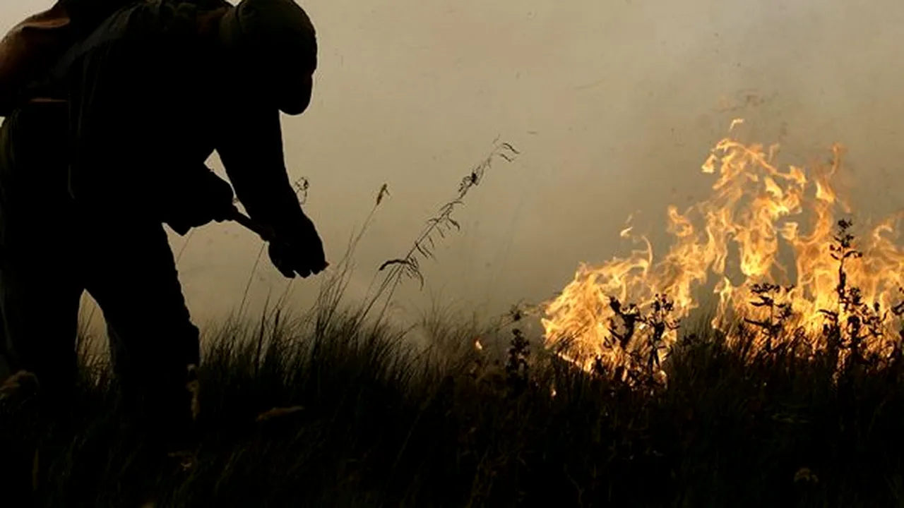Incendiu la 60 de kilometri sud de Cernobîl