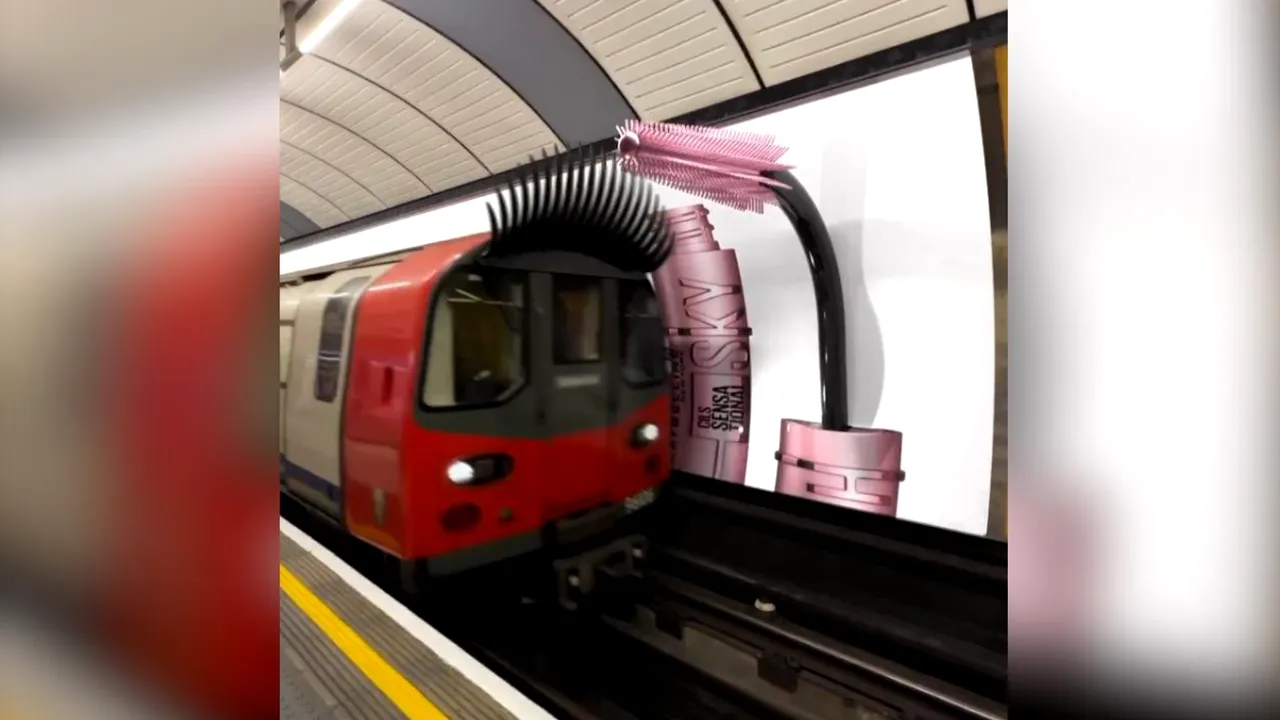 Trenurile cu gene gigantice i-au înşelat pe londonezi