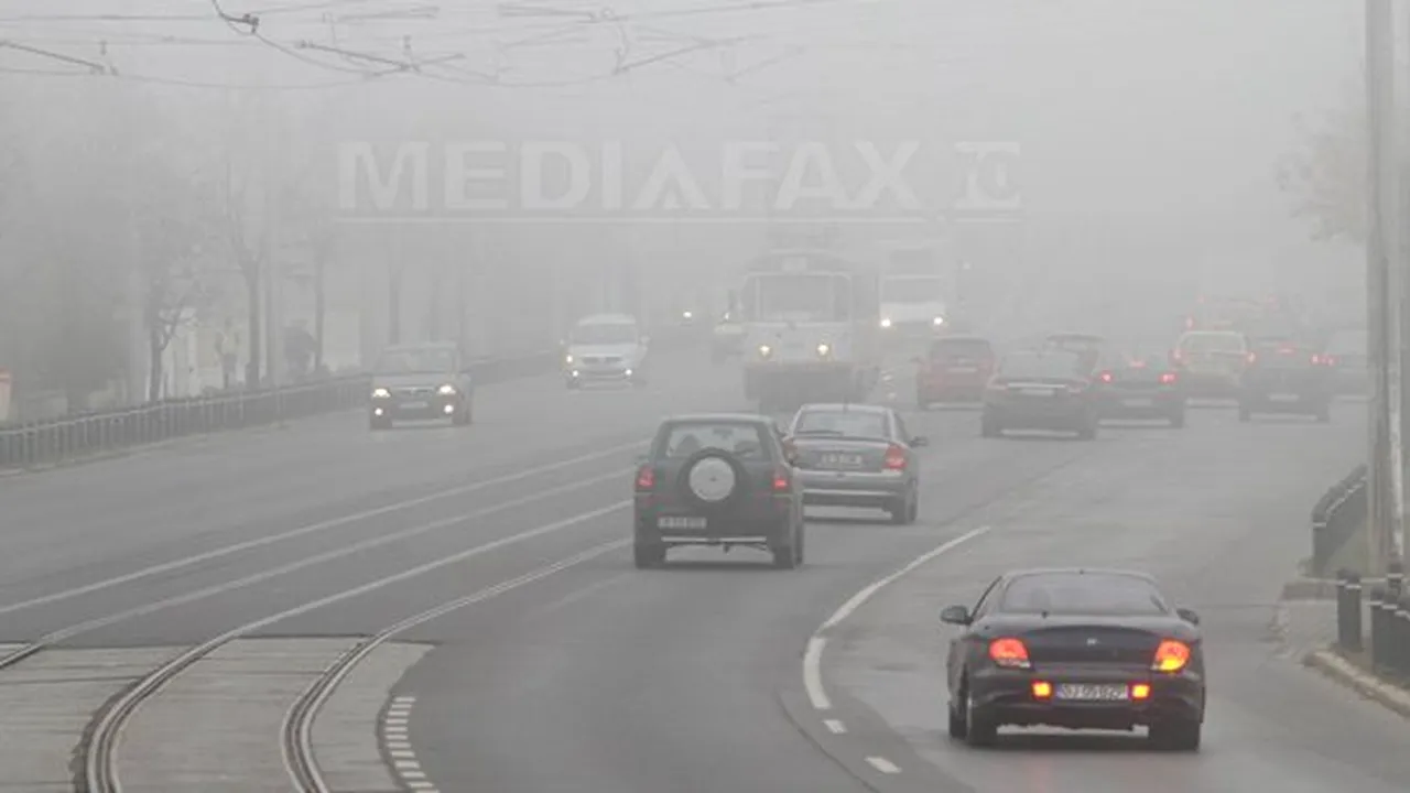 Cod galben de ceaţă în mai multe judeţe din România