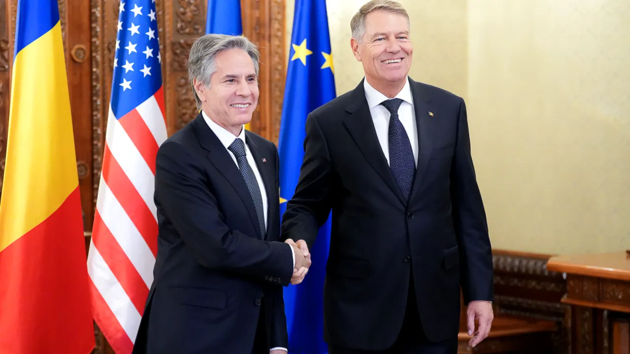 Iohannis şi Blinken au discutat despre efectele războiului din Ucraina şi apărarea pe Flancul Estic