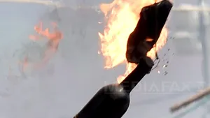 Atac cu sticlă incendiară la sediul Avocatului Poporului din Kiev 