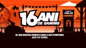 PC Garage sărbătoreşte 16 ani de gaming, oferind cadou 2.000 de periferice ASUS 