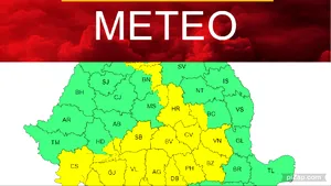 METEO. Avertizări meteo de vijelii şi ploi de miercuri 14:00 până joi dimineaţa. Vijelii în peste jumătate de ţară, caniculă în rest