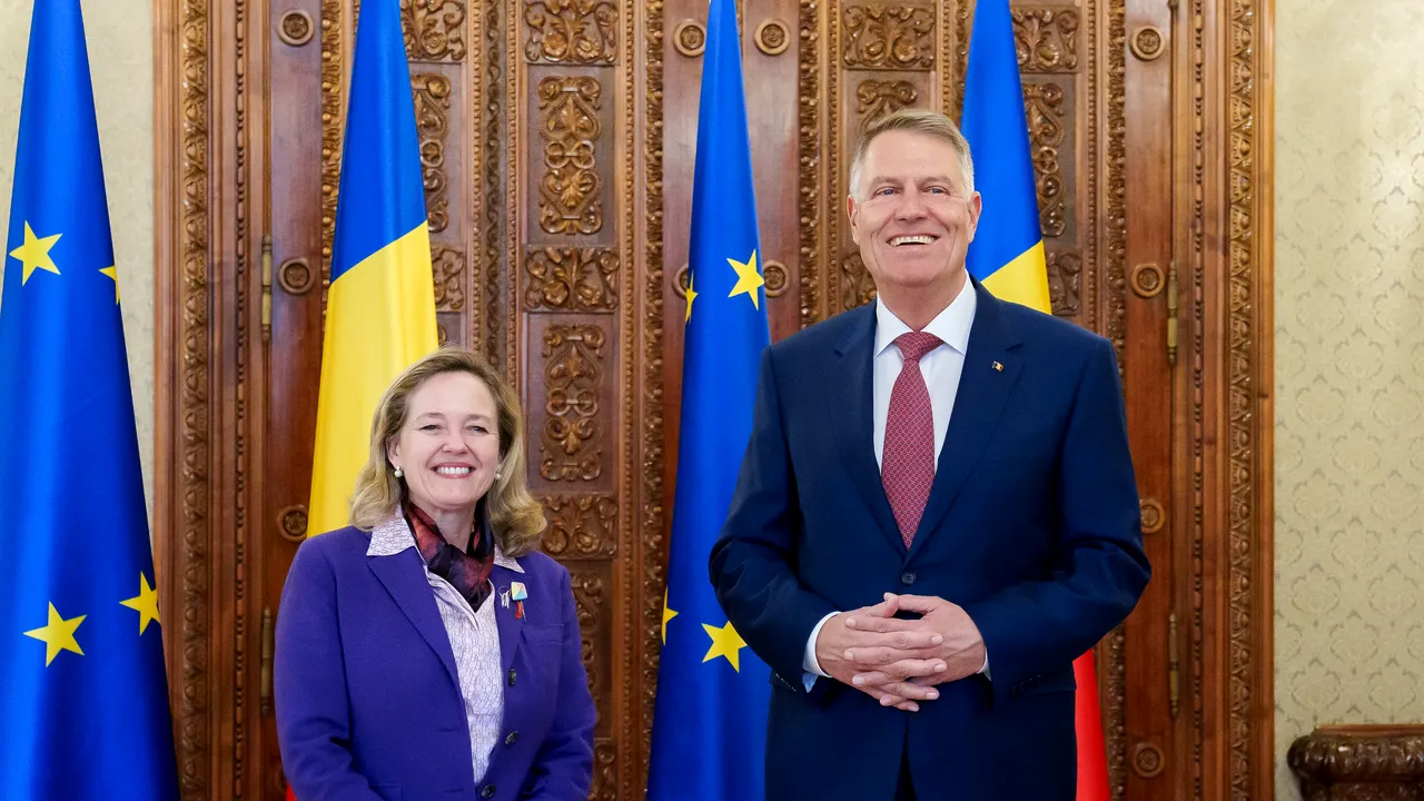 Iohannis a primit delegaţia BEI condusă de preşedintele Nadia Calviño