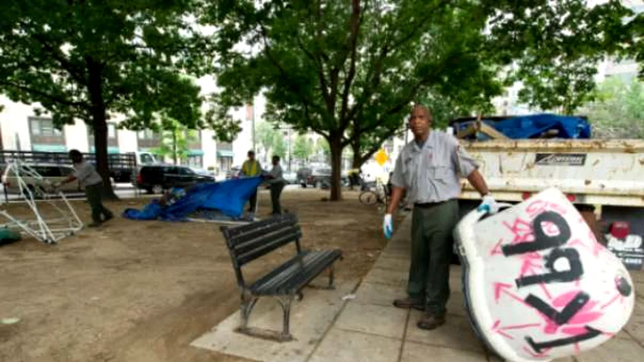 Mişcarea Occupy DC devine o amintire: Ultimele corturi au fost strânse din centrul Washingtonului