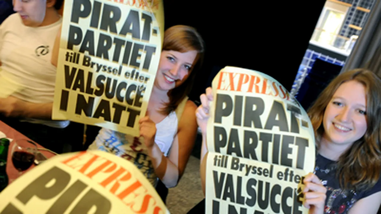 Partidul suedez al Piraţilor intră în Parlamentul European - rezultate parţiale