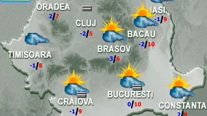 PROGNOZA METEO:  Temperaturi ridicate pentru acestă perioada a anului. Cum va fi vremea marţi şi miercuri