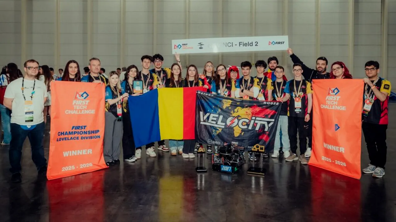 România, campioană mondială pentru a treia oară la Campionatul Mondial de Robotică FIRST