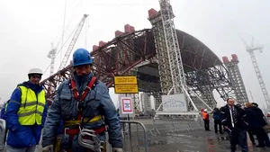 Un acoperiş şi un zid s-au prăbuşit la Cernobîl