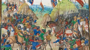 26 august 1346 - În Bătălia de la Crecy, arcaşii englezi îi nimicesc pe cavalerii francezi 