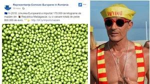 Mesaj „subliminal”: Reprezentanţa Comisiei Europene anunţă câtă mazăre a importat România din Madagascar, în ziua aducerii fostului edil