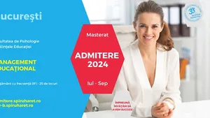 Admitere la programul de Masterat, MANAGEMENT EDUCAŢIONAL