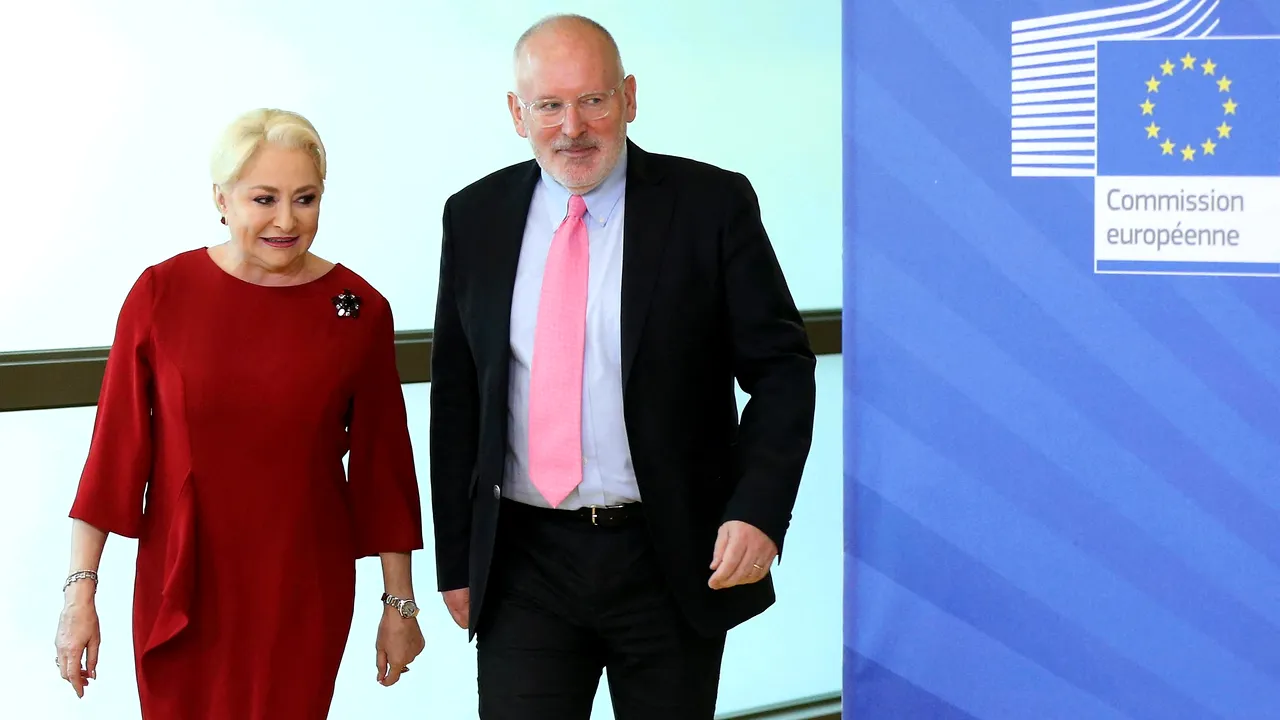 Viorica Dăncilă i-a promis lui Timmermans că Guvernul nu va adopta OUG pe Codurile penale