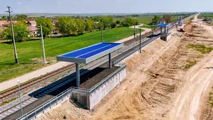 Un nou tronson de cale ferată modernizată a fost dat în circulație în România