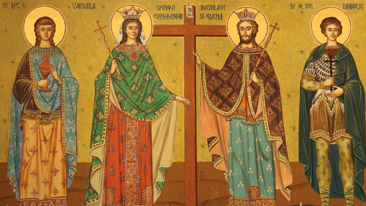 Sfinţii Constantin şi Elena, prăznuiţi de ortodocşi pe 21 mai. Tradiţii şi obiceiuri: În această zi, munca era interzisă