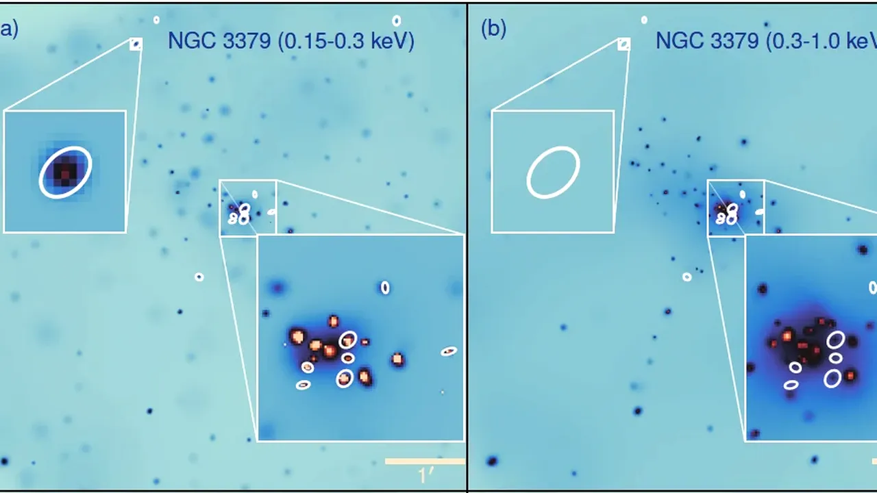 Astronomii au descoperit 84 de surse misterioase de raze X ascunse în galaxii