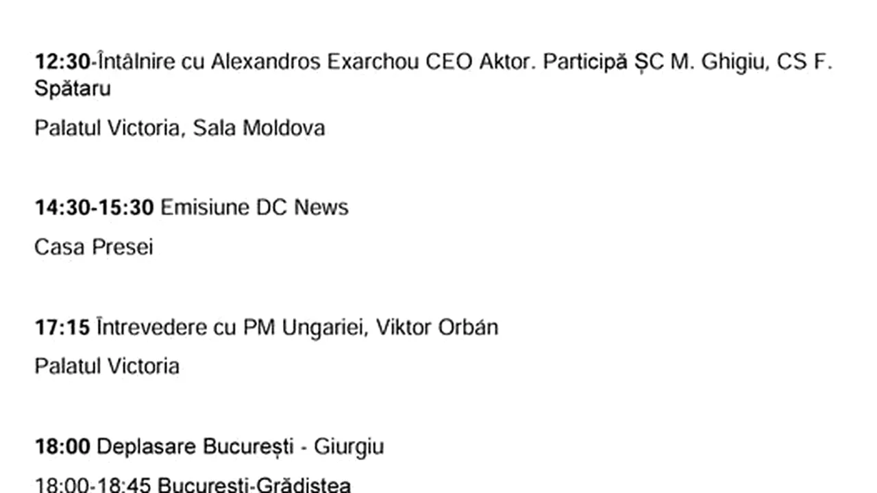 Ciolacu: Nici Ciucă, nici Iohannis nu au fost în programul meu pe 3 aprilie
