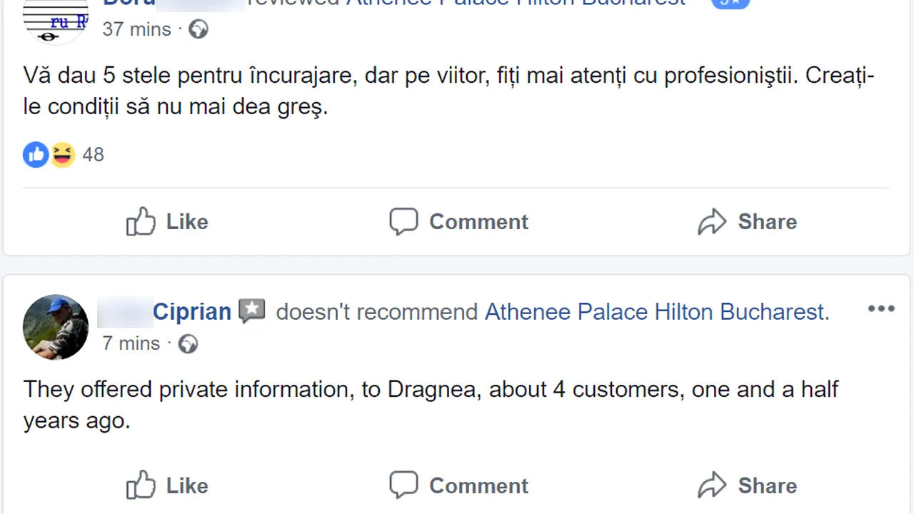 Athenee Palace Hilton, ironii pe internet după declaraţiile lui Dragnea: 4 stele pentru fiecare asasin
