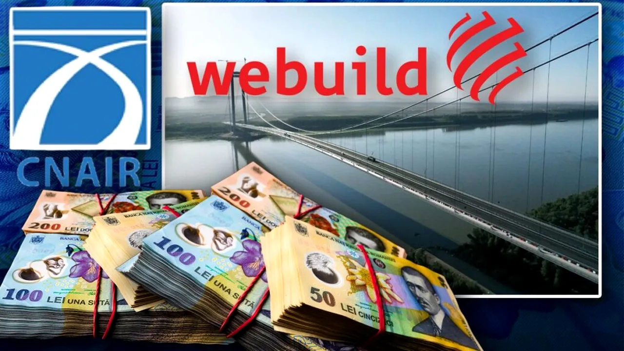 CNAIR a executat OFICIAL scrisoarea de garanție a companiei Italiane Webuild pentru Podul de la Brăila - 80 milioane lei în conturile CNAIR