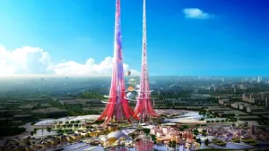 China construieşte CEL MAI ÎNALT turn din lume: Cel mai mare dintre turnurile roz Phoenix va depăşi RECORDUL deţinut de Burj Khalifa - FOTO, VIDEO