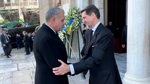 Principele Radu, la slujba de înmormântare a Regelui Constantin al II-lea