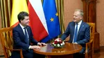 Nicușor Dan a ajuns la Varșovia și s-a întâlnit cu premierul Donald Tusk