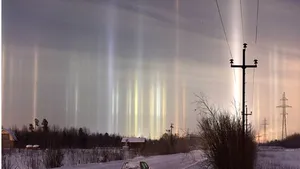 Fenomen rar, observat pe cerul din Sankt Petersburg. 