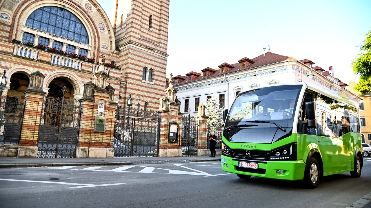 FOTO. Sibiul va avea o linie verde de transport în centrul oraşului