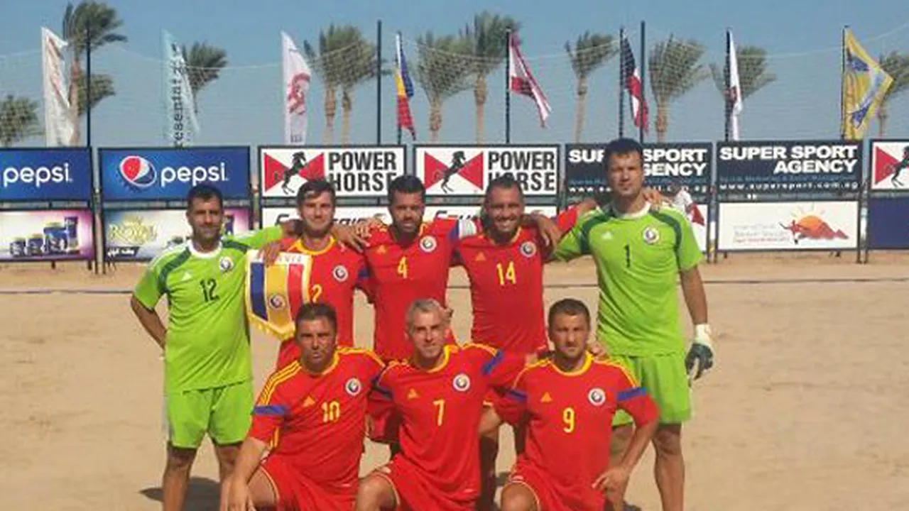 România, locul patru la turneul internaţional de fotbal pe plajă din Egipt