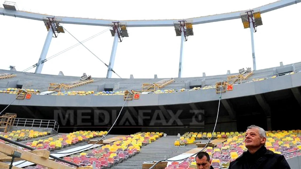 Oprescu: Stadionul Naţional va fi terminat la timp. Luni începe montarea acoperişului retractabil