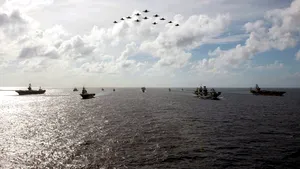 Nave de război americane şi canadiene au navigat săptămâna trecută prin strâmtoarea Taiwan