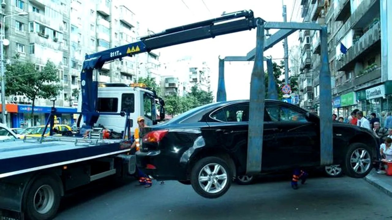 Primăria Capitalei vrea să ridice maşinile staţionate neregulamentar. Cât va costa recuperarea automobilului