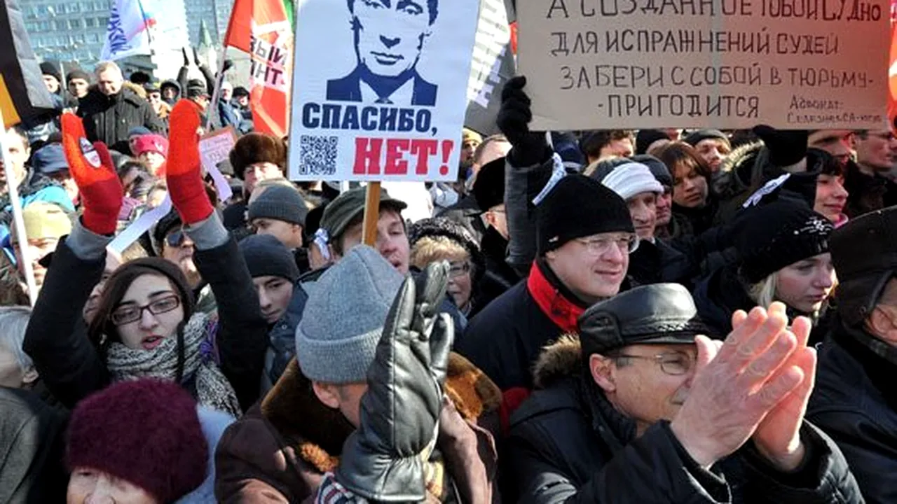 PROTESTE ÎN RUSIA: Zeci de persoane, arestate în urma unor manifestaţii neautorizate