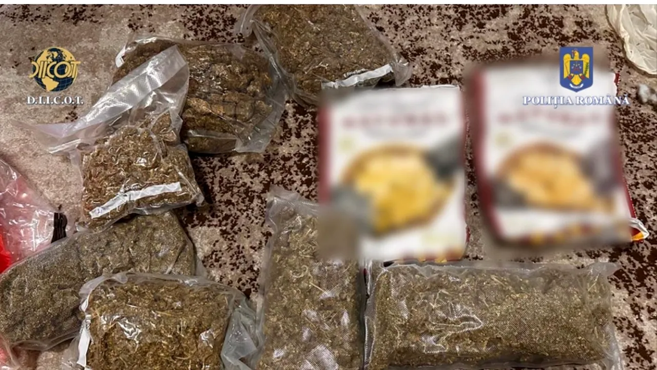 Peste 21 de kilograme de droguri găsite în locuinţa unui bărbat din judeţul Cluj