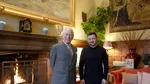 Întâlnirea lui Zelenski cu Regele Charles a durat mai puţin de o oră. Cum a fost primit preşedintele Ucrainei