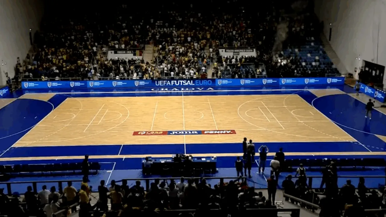 Bătaie la partida de futsal România – Ungaria, din calificările EURO 2026. Meciul întrerupt după incidente violente chiar în fața lui Răzvan Burleanu